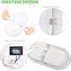 thumbnail image 3 of Lámpara de techo y pared elíptica para interior y exterior, 20 W, 3000 K, 1600 lm, resistente al agua IP65, luminaria moderna de color blanco, 3 of 7