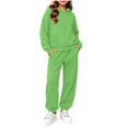 thumbnail image 7 of VIPOIN Kids Full Zip Up Fleece Hoodie and Jogger Pants Set, Cozy Solid Color Tracksuit for Daily Wear, 7 of 7