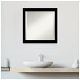 thumbnail image 3 of Amanti Art Basic Black Narrow Beveled Wood Wall Mirror 23.25 x 23.25 in., 3 of 10