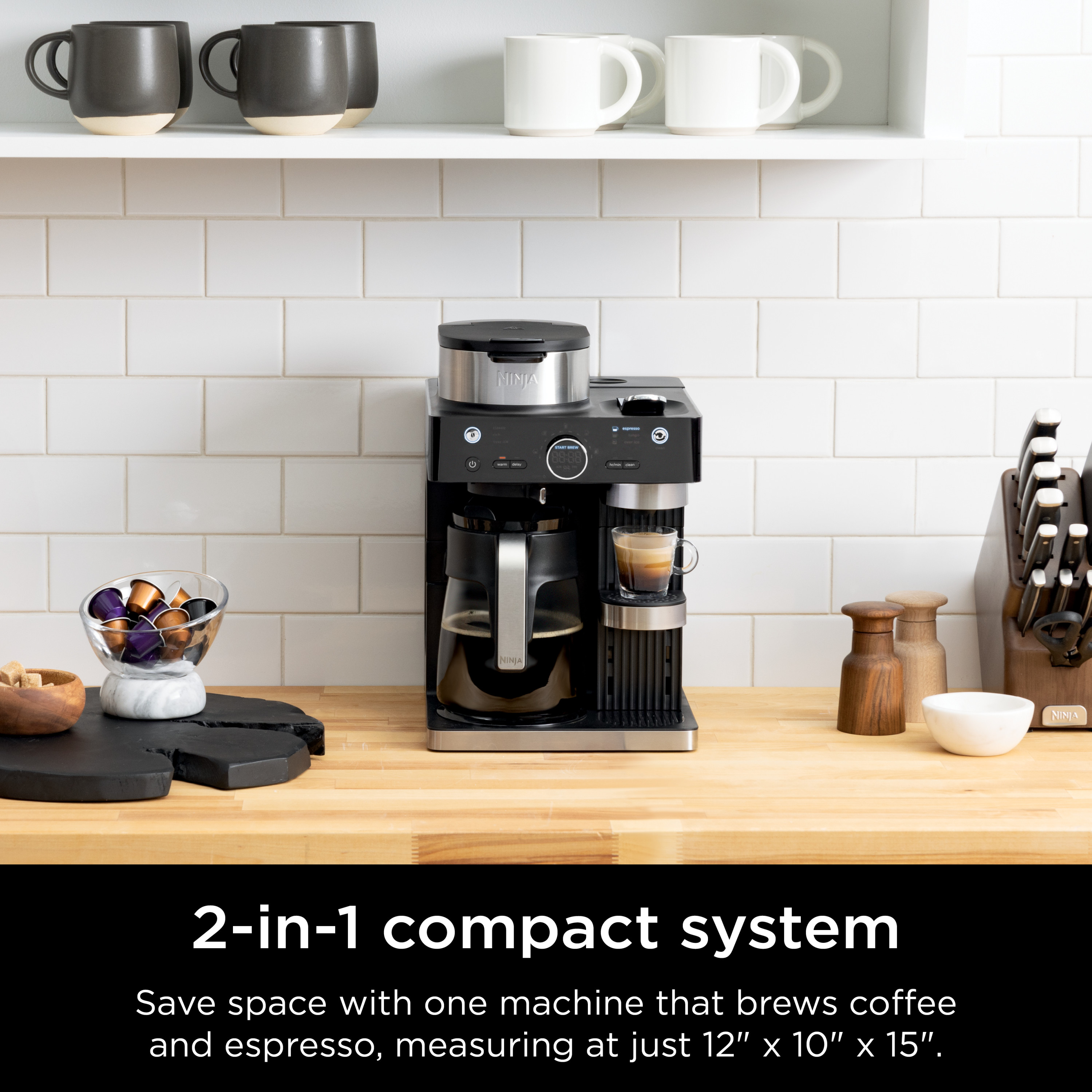Ninja Espresso & Coffee Barista System, 12-Cup Black photo 4