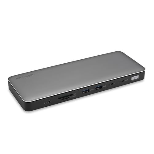 Kensington SD5768T EQ Thunderbolt 4 Dual 4K Docking Station with Thunderbolt Share - for Desktop PC, Notebook, Tablet PC, Keyboard, Mouse, Hard Drive, Solid State Drive, Monitor, Display, Microphon...
