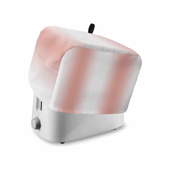 Toaster Cover 4 Slice Ombre Peach Pink White Toaster Oven Cover with Pockets Gradient Color Dustproof Bakeware Protector Small Kitchen Appliance Dust Covers and Fingerprint Protection
