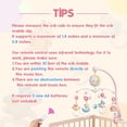 thumbnail image 2 of Mini Tudou Baby Musical Crib Mobile with Timing Function Projector and Lights,Hanging Rotating Rattles and Remote Control Music Box with 150 Melodies,Toy for Newborn 0-24 Months, 2 of 12