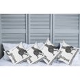 thumbnail image 6 of Ambesonne Retro Throw Pillow Cover 4 Pack, Hero and Dragon Myth, 18", Grey Charcoal Grey White, 6 of 6