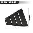 thumbnail image 5 of Unique Bargains 1 Set Rear Side Window Louvers Vent Cover for Hyundai Elantra ABS Black, 5 of 6