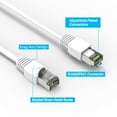 thumbnail image 2 of ACCL 3Ft Cat6A Shielded (SSTP) Ethernet Network Booted Cable White, 1 Pack, 2 of 2