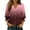 Wine, variant on Sexlip Womens Ombre Print Button Down Blouse 3/4 Sleeve Design Breathable Fabric Relaxed Silhouette for Office Wear Blue L