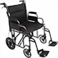 thumbnail image 3 of Roscoe Medical TCS221612SV ProBasics Bariatric Transport Chair with 12" Rear Wheels, 3 of 4