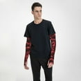 thumbnail image 2 of Lsque Red Line Cooling Arm Sleeves for Men & Women -Compression Sleeves to Cover Arms for Working,Sun Sleeves for UV Protection,Breathable, Moisture-Wicking, 2 of 8