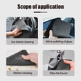 thumbnail image 5 of Thickened Magic Cleaning Cloth, Upgrade Reuseable Streak Free Microfiber Cloth Magic Fiber Microfiber Cleaning Cloth, Multipurpose Miracle Rags for Kitchen, Window, Glass, Cars (Gray-5Pcs), 5 of 7