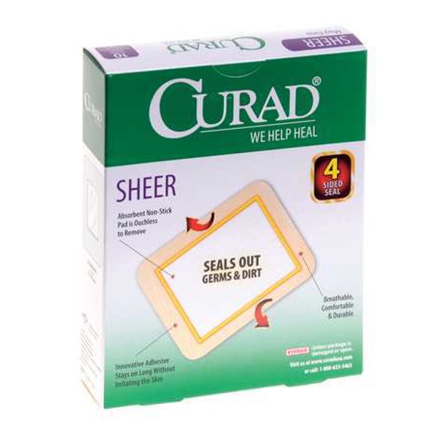 Curad Cur01726 Bandage Latex Free Beige Sheer Pk 10 Walmart Com Walmart Com