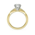 thumbnail image 2 of Diamond-Capitals 0.65 Ct Round Cut Unique Solitaire Genuine Diamond (F-G/VS1) Ring for Engagement Gift Solid 18K Yellow Gold Size 7.5, 2 of 8