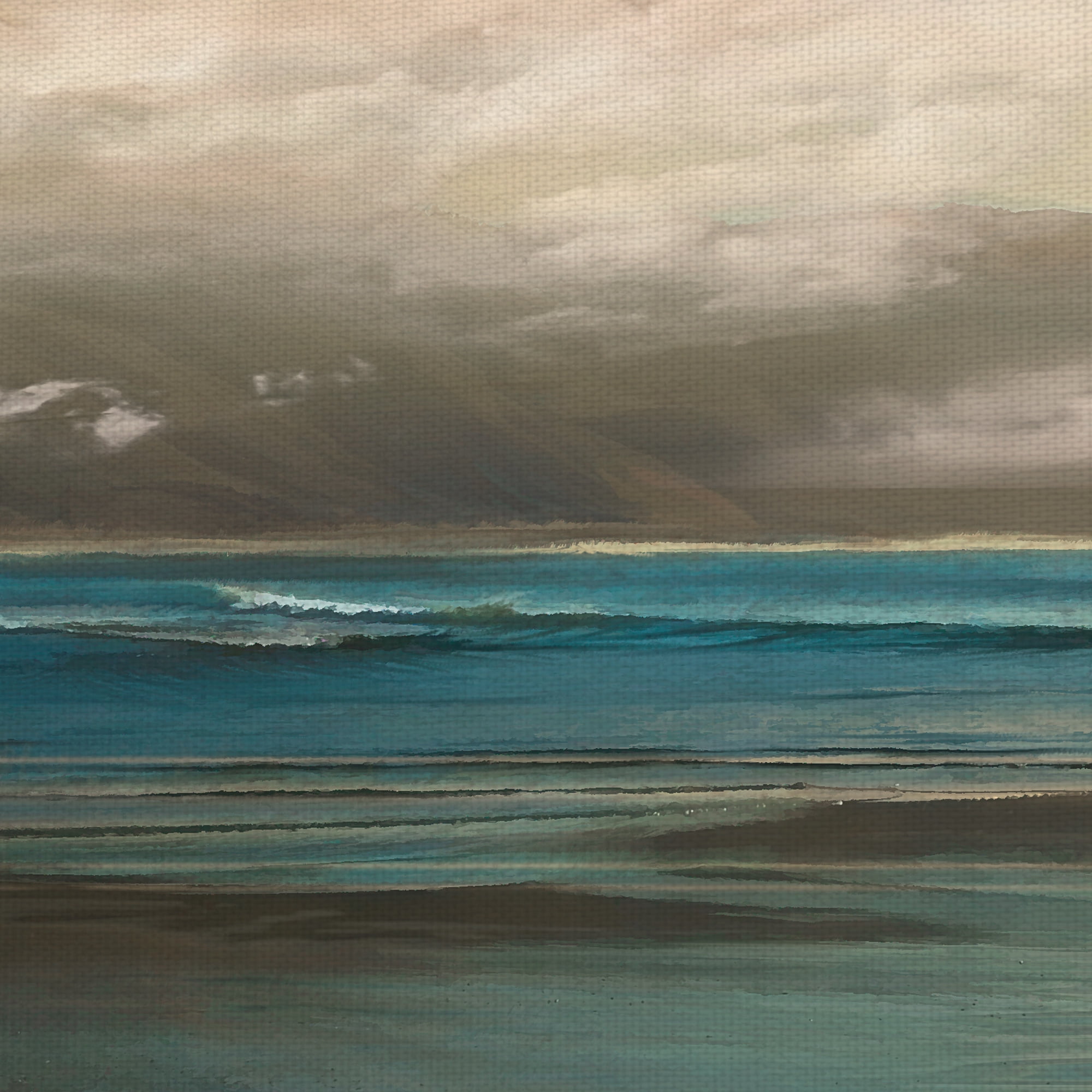 Island Mist by Mike Calascibetta Wrapped Canvas Painting Art Print