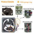 thumbnail image 3 of Emlimny Upgraded OEM DA81-06013A U92C12MS1B3-52 DA31-00287A Refrigerator Evaporator Fan Motor for Samsung, Compatible with Samsung: RF28HMEDBSR/AA RF28HFEDTSR/AA, RF26HFENDSL/AA, 3 of 6