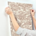 thumbnail image 5 of Chesapeake Spinney Red Toile Wallpaper, 5 of 7