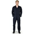 thumbnail image 3 of Natural Workwear Adult Big & Tall Unisex Long Sleeve Coverall Navy MediumTall - Runs 1 Size Small, 3 of 3