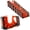 Orange, variant on 10-Pack Wedge-It Ultimate Door Stop - Green