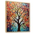 thumbnail image 2 of Designart "Colorful Harmony of American Basswood Trees III" Landscapes Framed Wall Art - Country Colorful Tree Entryway Framed Wall Art, 2 of 6
