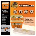 thumbnail image 2 of Gorilla All Purpose Wood Filler - Water-Resistant, Natural - 4 Pack, 16 oz Tub, 2 of 6
