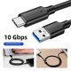 thumbnail image 2 of USB 3.2 10Gbps Type A to C Cable 3.2 Gen 2 for Data Transfer and Fast Charging 3A 60W Compatible with SSD and Hard Drive 3m and 5m Cable, 2 of 5