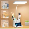 thumbnail image 2 of Rechargeable LED Desk Lamp With Pen Holder 3 Brightness Modes Compact Study Light For Home Dorm Reading, 2 of 8