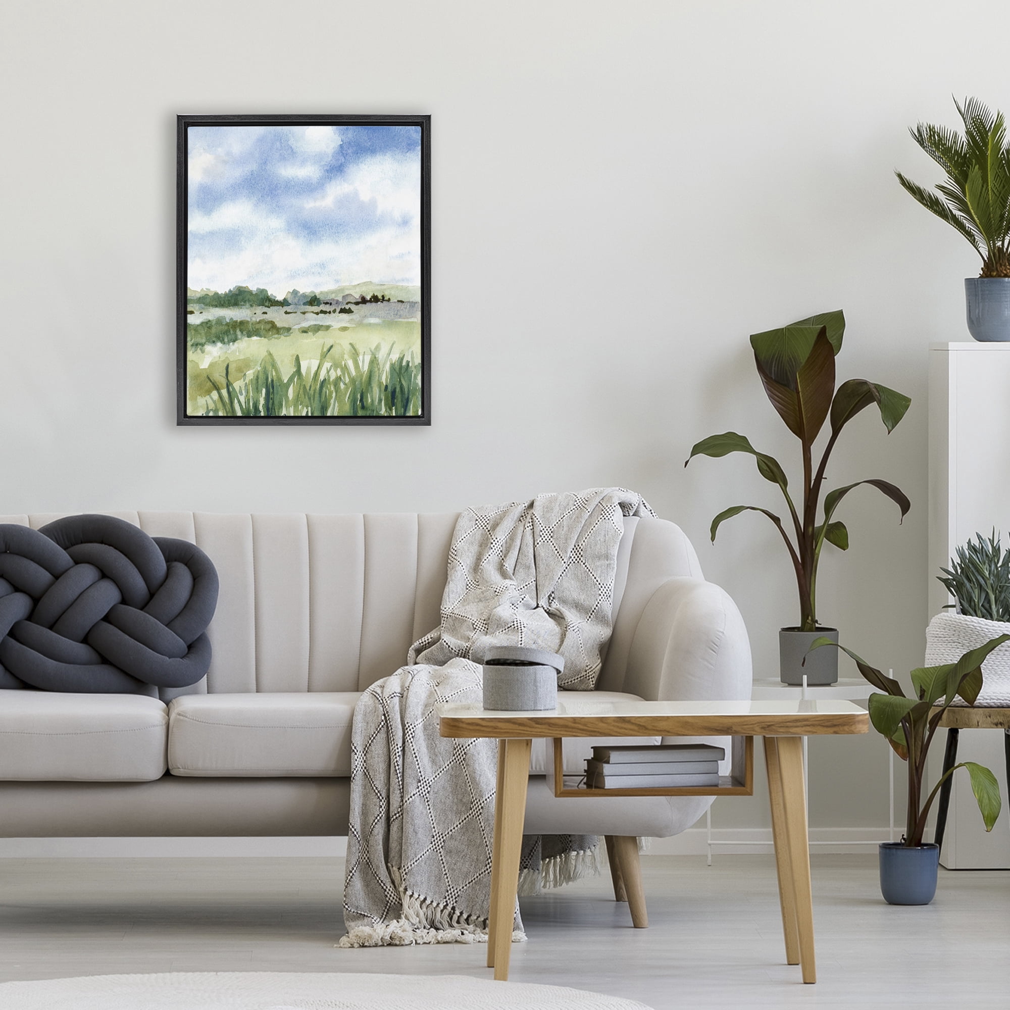 Stupell Industries Fresh Spring Morning Black Framed Floater Canvas Wall Art, design by Lanie Loreth