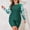 Green, variant on 2 Piece Womens Rash Guard Long Sleeve Swimsuits Plus Size Bathing Suits Sun Protection Swim Shirt with Shorts Plus Size XL—XXXXXL