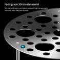 thumbnail image 4 of Foldable Stainless Steel Steaming Rack 7 Inch, 3-Leg Adjustable Height Insert for Pressure Cooker Pot Multicooker Food Steamer Tray, 4 of 9