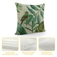 thumbnail image 4 of Shiartex  Tropical Palm Leaves Throw Pillow Cover Green Tropical Palm &amp; Fern Leaves Farmhouse Cushion Case for Sofa Couch  White, 4 of 5