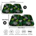 thumbnail image 7 of Lsque Tropical Leaves1 Car Windshield Sun Shade | Accordion Folding Style Auto Shade for Car Truck SUV Van | Blocks UV Rays Sun Visor Protector | Small, 7 of 7