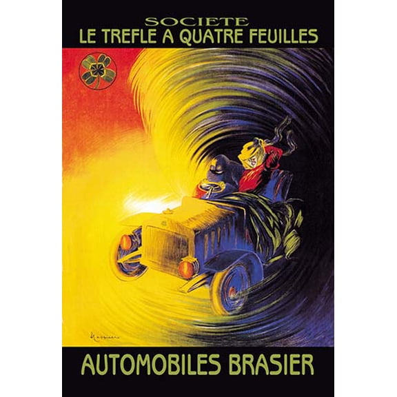 Le Automobiles Brasier Museum quality giclee print canvas wrap(20" x 30")