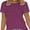 Purple, variant on Womens Loose Fit Tshirts Short Sleeve Summer Tops Casual Workout Yoga Tunic T Shirts Tops