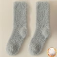 thumbnail image 2 of Bovemsi Socks Women Long Haired For Autumn And Winter Sleep Warm ry Floor With Plush Thickened Mid Tube Non Slip No Show Socks, 2 of 3