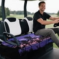 thumbnail image 4 of KUIFORTI Purple Palm Tree Golf Seat Covers for Cart Summer Outdoor Anti-hot Club Car Blanket Easy Installation Foldable Compatible with EZGO and More 2 Person Seats Golf Carts, 4 of 7