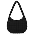 thumbnail image 1 of Bolsa Izuzta, acolchada, grande, acolchada, ligera, de nailon negro, 1 of 9