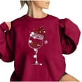 thumbnail image 2 of Topsllcs Hauts pour Femmes Tendance, Haut de Mode Coloré de Noël à Col Rond pour Femmes, Chandails à Manches Longues, 2 of 4
