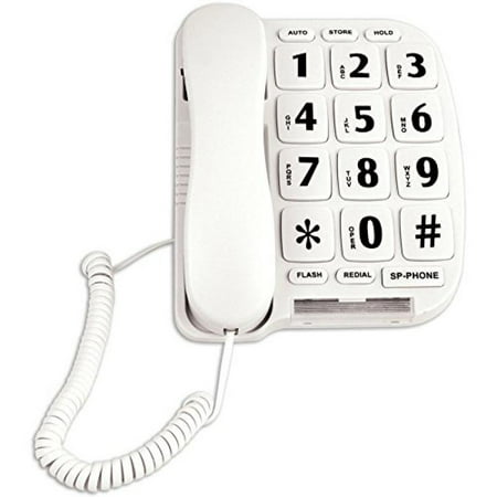 Easy Read Large Button Telephone For Desk Or Wall w/ Hands Free (Best Desk Phone With Speakerphone)
