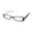 black / bubble gum, variant on LISA LOEB FIRECRACKER EYEGLASS FRAME/EYEWEAR TRENDY DESIGN BY CELEBRITY SINGER