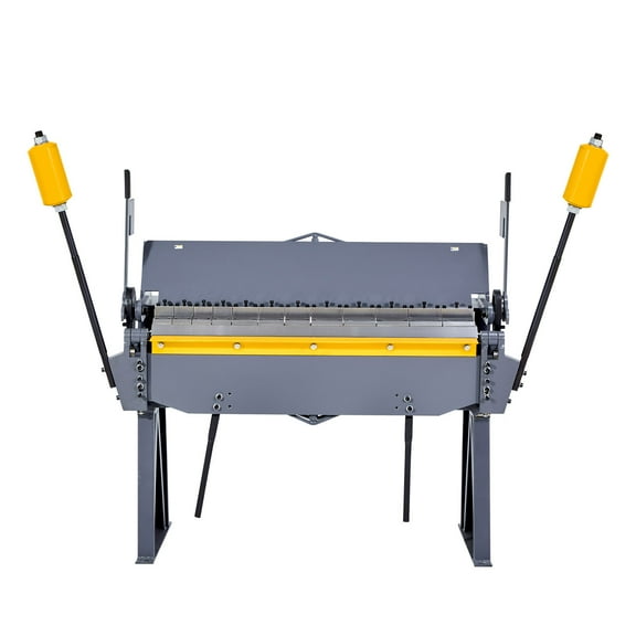 KFFKFF 48-Inch Sheet Metal Bending Brake, 12-Gauge Steel Capacity, Adjustable 0-135 Degrees, Metal Bender with 8 Removable Fingers, Durable Aluminum Construction for Accurate Bending