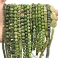 thumbnail image 2 of HOOUN Natural Green Canada Jade Faceted Round Loose Beads For Jewelry Making DIY 15''-type 18 10mm, 2 of 9