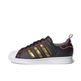 thumbnail image 2 of Zapatillas de tabla ASAdidas Superstar CNY de corte bajo, cómodas y resistentes para deportes al aire libre, para mujer, en negro, dorado y rojo., 2 of 5