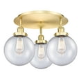 thumbnail image 2 of Innovations Lighting - Canton - 3 Light Flush Mount In Art Deco Style-11.88, 2 of 5