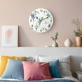 thumbnail image 3 of Wall Clock Blue Yellow Teal Diamond Clocks PVC Silent Non-Ticking Battery Operated Decorative Modern Geometric Mid Century Round Clock for Home Living Room Kitchen Bedroom Office Wall Decor 10 Inch, 3 of 9