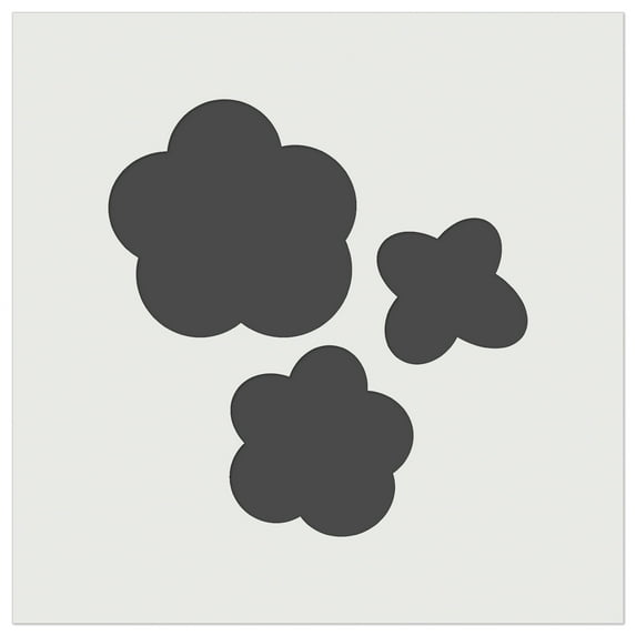 Flower Trio DIY Cookie Wall Craft Stencil - 7.0 Inch