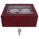 thumbnail image 1 of Organizador De Caja De Exhibición De Reloj Organizador De Caja De Reloj De Madera De Cuero Sintético Portátil Retro Con Almohada Desmontable Para Joyería Y Reloj Para Hombres ANGGREK Otros, 1 of 8