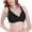 Black, variant on Xfvqtps Womens Bras Adjustable Strap Back Buckle Lace Thin Breathable Solid Color Daily Bras Black