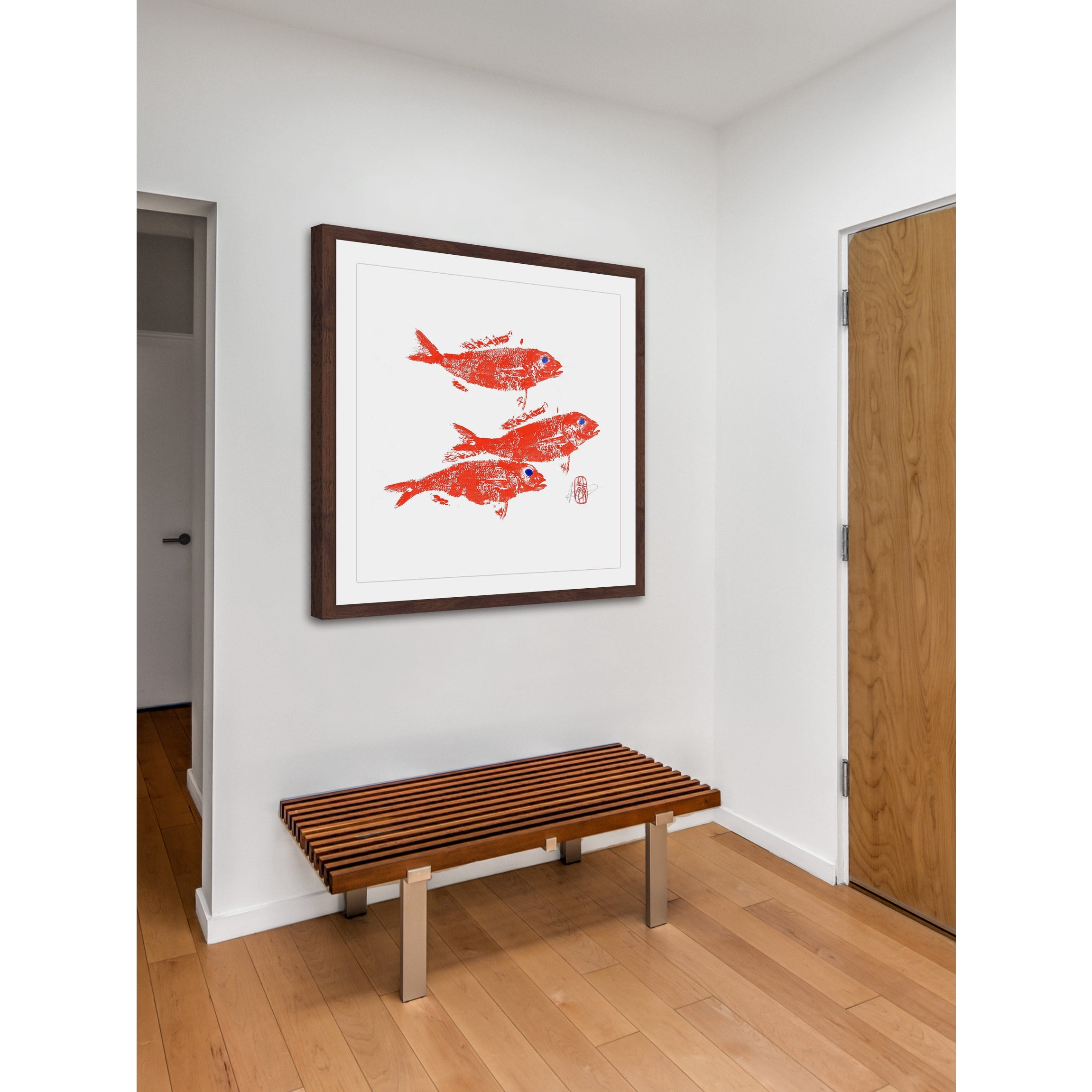 "Ahead of the Team" Framed Painting Print