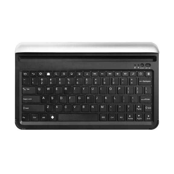 Ultra-portable Wireless Wireless Keyboard with Built-in Stand for Android System Cellphone Tablet PC, Silver