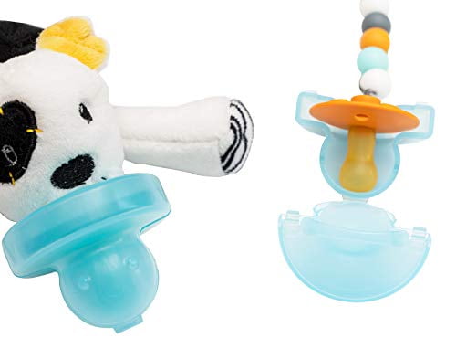 Keepsie The Only Cover for Pacifiers with Stuffed Animals or Paci Clips (Prince Charming Blue 2 Pack)