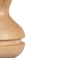 thumbnail image 4 of Vickerman 12" Light Natural Turned Wood Finial Ornament, 2 per bag., 4 of 4